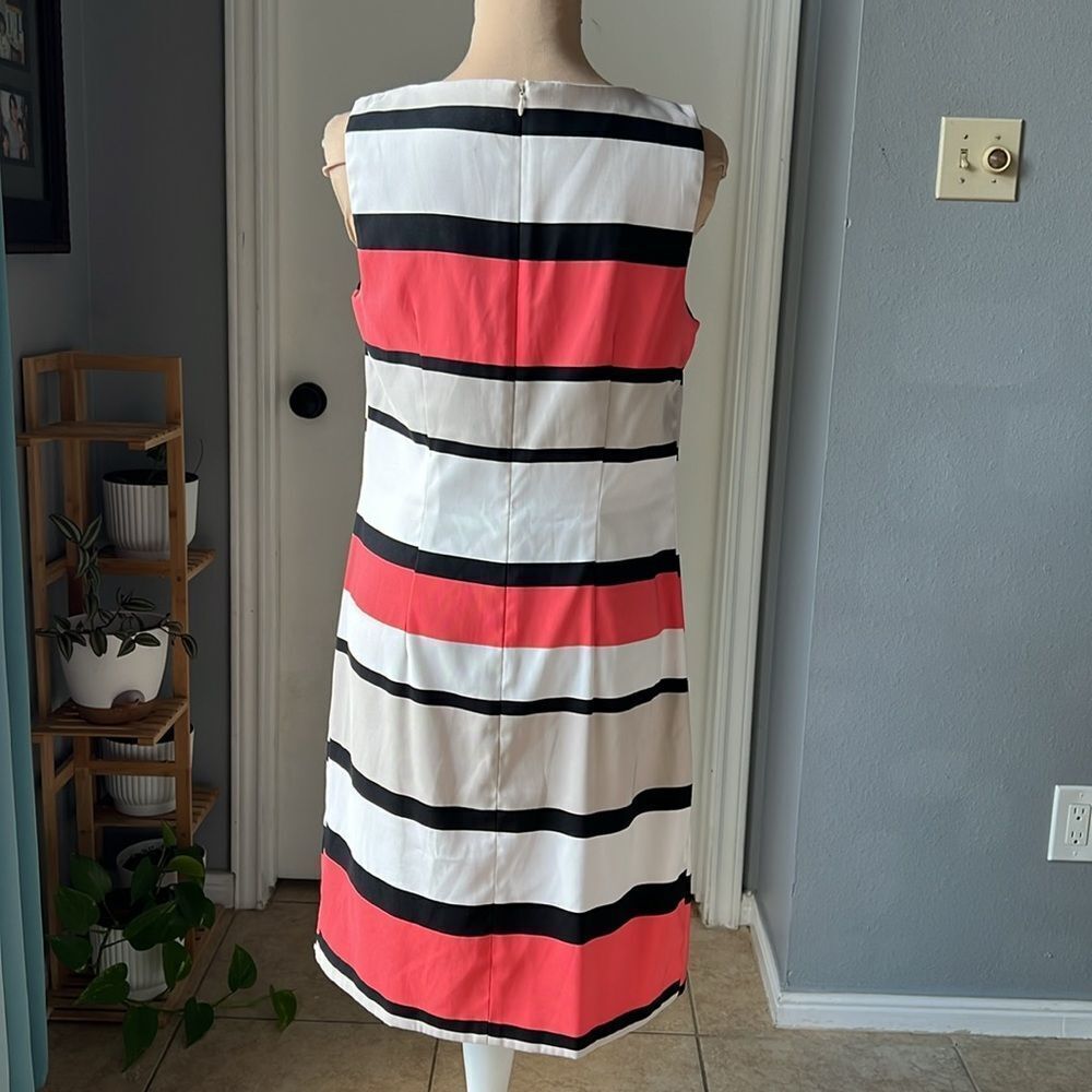 Alyx Sleeveless Stripe Sheath Dress - Picture 3 of 7